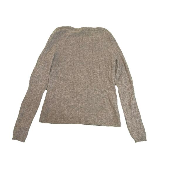 Bloomingdale’s Sutton Studio Gray 100% Cashmere Sweater Size Large - Picture 4 of 10